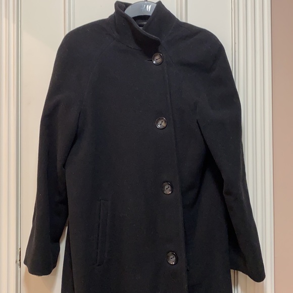 Black wool coat - Picture 2 of 7